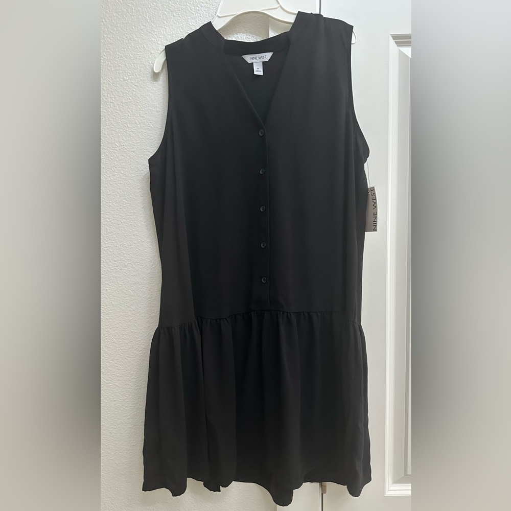 Nine West Black Sleeveless Dress